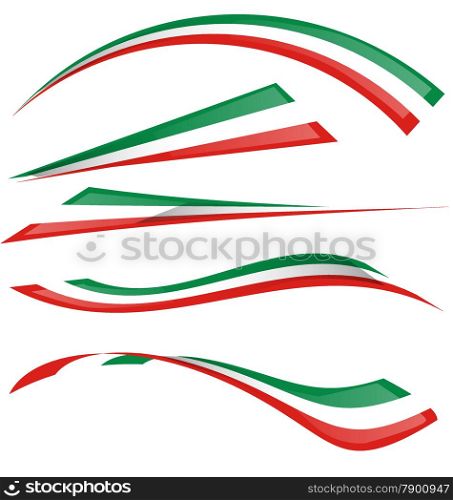 italian flag set