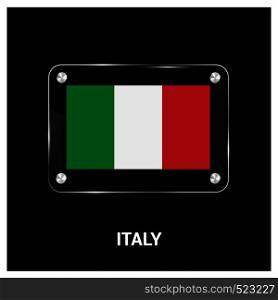 Italy flag design vector