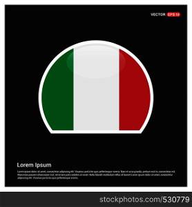 Italy flag design vector