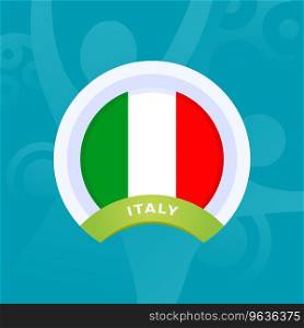 Italy flag european football 2020 tournament Vector Image