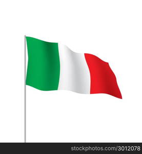 Italy flag, vector illustration. Italy flag, vector illustration on a white background