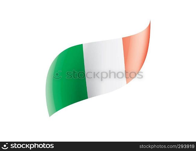 Italy flag, vector illustration on a white background. Italy flag, vector illustration on a white background.