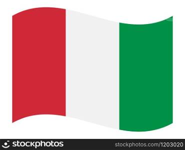 Italy flag, vector illustration. on a white background. Italy flag, vector illustration.