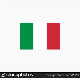Italy Flag Vector Template Isolated