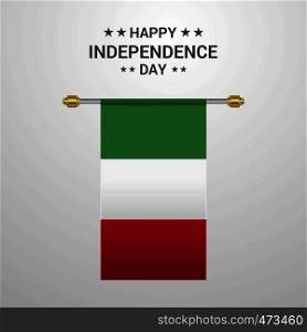 Italy Independence day hanging flag background