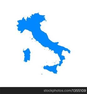 Italy map geography concept. Flat vector icon. White background, isolated.. Italy map geography concept. Flat vector icon. White background