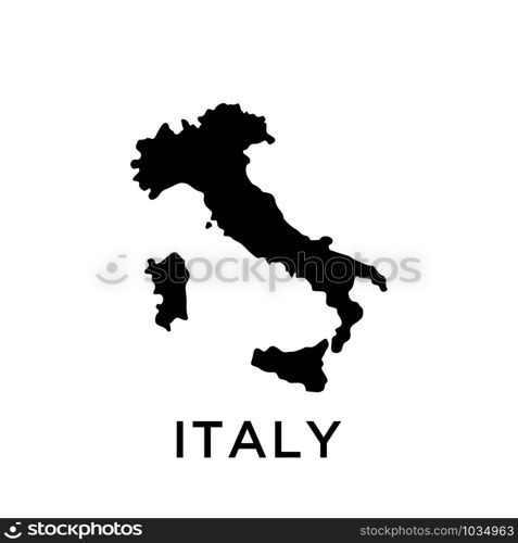 Italy map icon design trendy