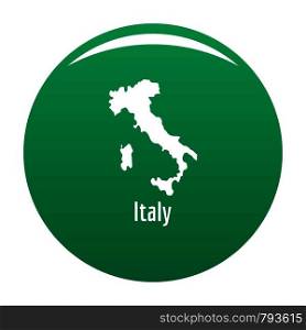 Italy map in black. Simple illustration of Italy map vector isolated on white background. Italy map in black vector simple