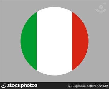 Italy National flag. original color and proportion. Simply vector illustration background, from all world countries flag set for design, education, icon, icon, isolated object and symbol for data visualisation