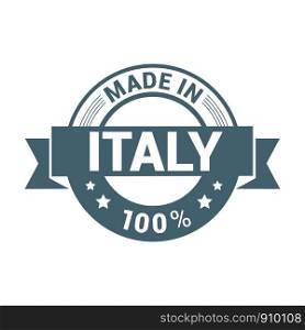 Italy stamp design vector
