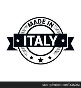 Italy stamp design vector