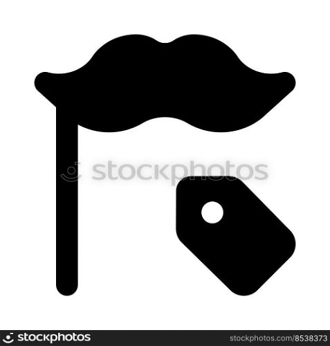 Item price tag of a Dandy mustache