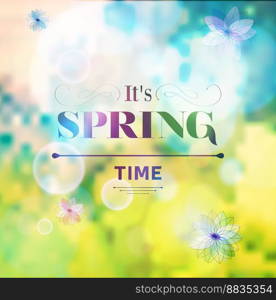 Its spring time vector image