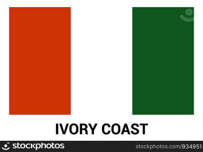 Ivory coast flag design vector