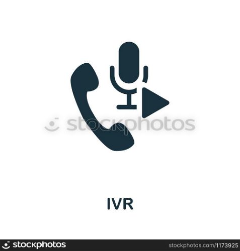 Ivr vector icon illustration. Creative sign from icons collection. Filled flat Ivr icon for computer and mobile. Symbol, logo vector graphics.. Ivr vector icon symbol. Creative sign from icons collection. Filled flat Ivr icon for computer and mobile