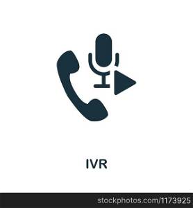 Ivr vector icon illustration. Creative sign from icons collection. Filled flat Ivr icon for computer and mobile. Symbol, logo vector graphics.. Ivr vector icon symbol. Creative sign from icons collection. Filled flat Ivr icon for computer and mobile