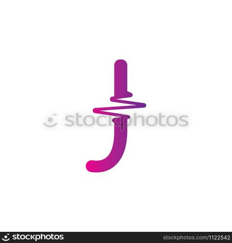 J Letter creative logo or symbol template design