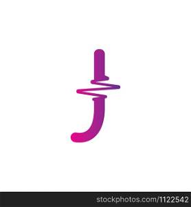 J Letter creative logo or symbol template design