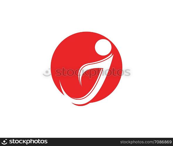 J letter logo design template