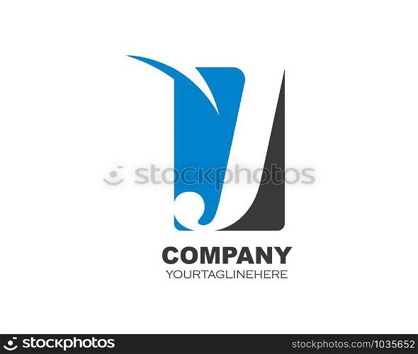 J letter logo icon illustration vector design