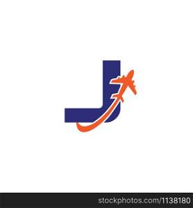 J Letter logo TRAVEL creative concept template design