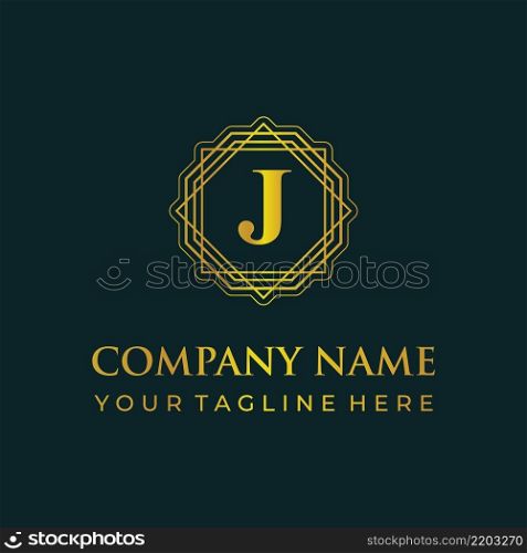J letter logo vector template