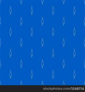 Jack cable pattern vector seamless blue repeat for any use. Jack cable pattern vector seamless blue
