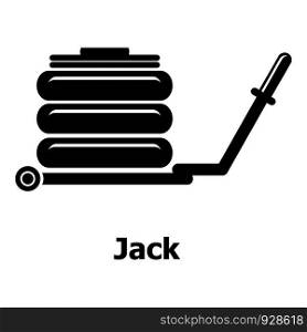 Jack icon. Simple illustration of jack vector icon for web. Jack icon, simple black style