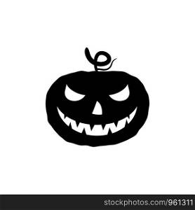 Jack o'lantern Happy Halloween icon vector illustration