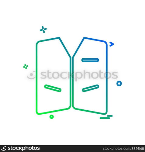Jacket icon design vector