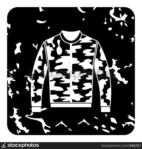 Jacket icon. Grunge illustration of jacket vector icon for web. Jacket icon, grunge style
