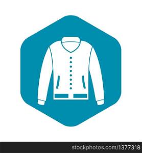 Jacket icon. Simple illustration of jacket vector icon for web. Jacket icon, simple style