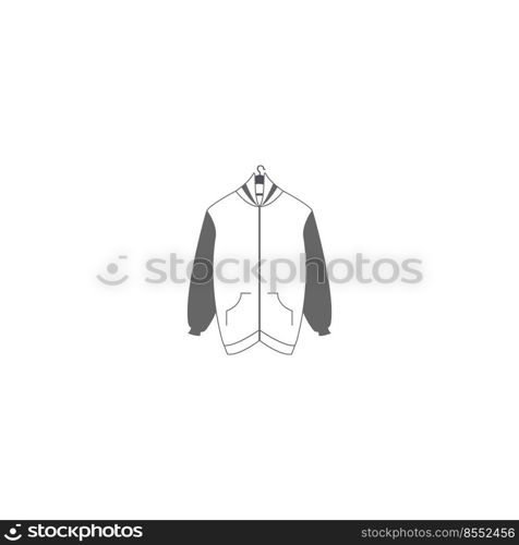 jacket icon vector logo design illustration