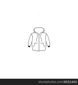 jacket icon vector logo design illustration