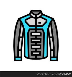 jacket motorcycle color icon vector. jacket motorcycle sign. isolated symbol illustration. jacket motorcycle color icon vector illustration