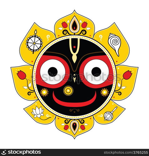 Jagannath. Indian God of the Universe. Lord Jagannatha.