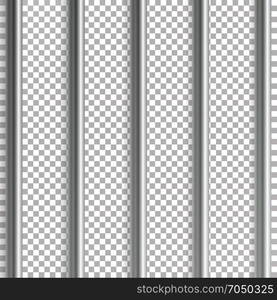 Jail Bars Vector Illustration. Isolated On Transparent Background. 3D Iron Or Steel Prison House Grid Illustration. Jail Bars Vector Illustration. Isolated On Transparent Background. 3D Iron Or Steel Prison House Grid