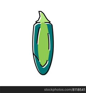 jalapeno pepper color icon vector. jalapeno pepper sign. isolated symbol illustration. jalapeno pepper color icon vector illustration