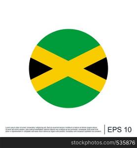 Jamaica Flag Icon Template