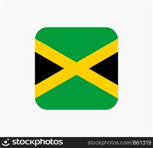 Jamaica Flag Vector Illustration