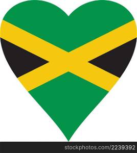 Jamaica heart flag