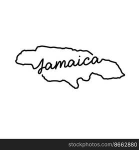 Ghana outline map with the handwritten country name. Continuous line ...