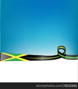 jamaica ribbon flag background
