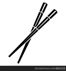 Japan chopsticks icon. Simple illustration of japan chopsticks vector icon for web design isolated on white background. Japan chopsticks icon, simple style
