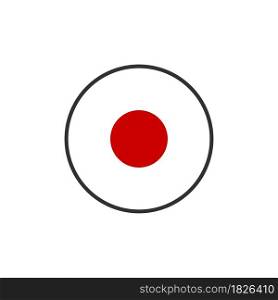 Japan flag icon vector design templates on white background