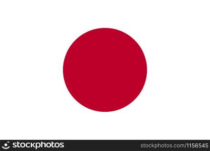 Japan flag vector