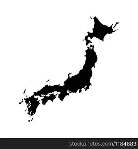 Japan map icon vector design on white background