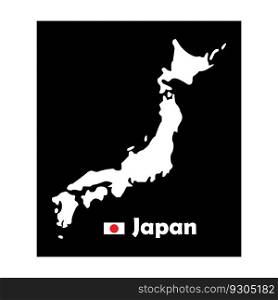 japan map icon vector illustration symbol design