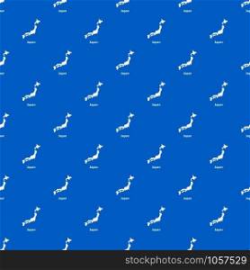 Japan map pattern vector seamless blue repeat for any use. Japan map pattern vector seamless blue