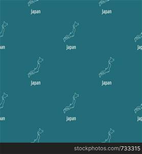 Japan map thin line. Simple illustration of Japan map vector isolated on white background. Japan map thin line vector simple